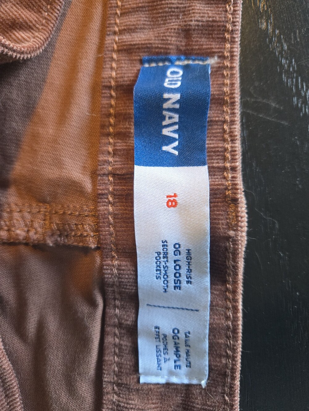 Old Navy Corduroy Pants in Rust - Picture 3 of 3